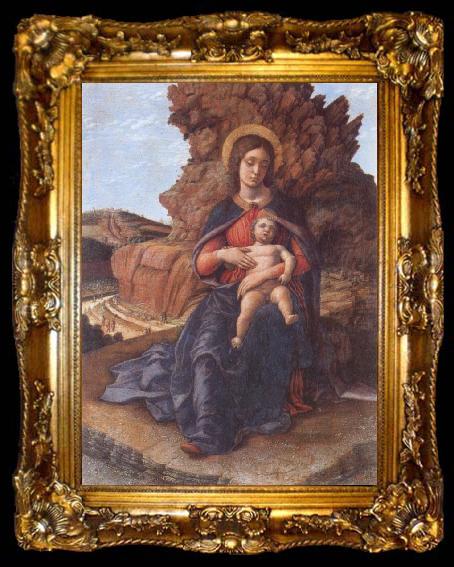 framed  Andrea Mantegna Madonna and child, ta009-2